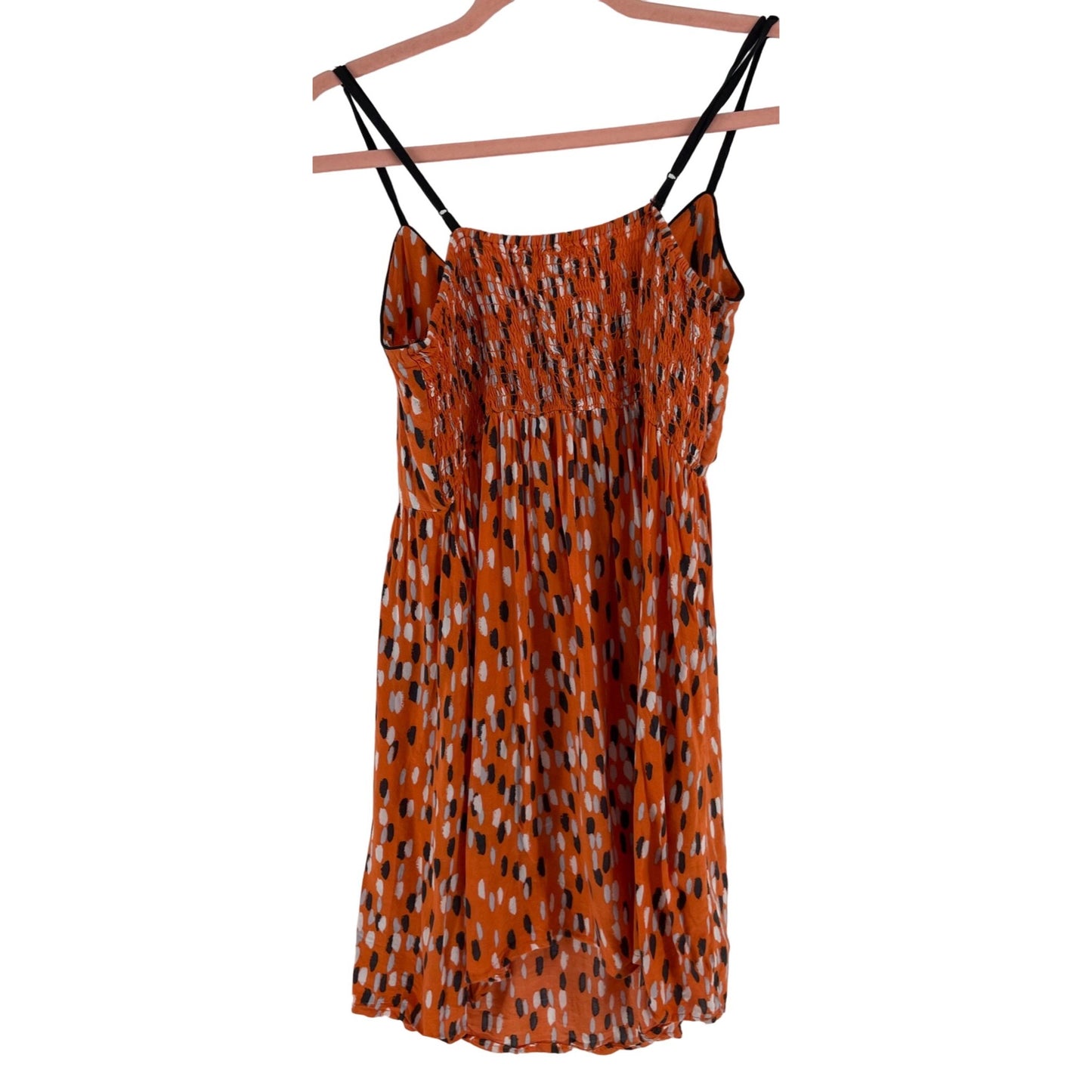 Fire Los Angeles Women's Size Small Orange/Black/White Spaghetti Strap Mini Dress