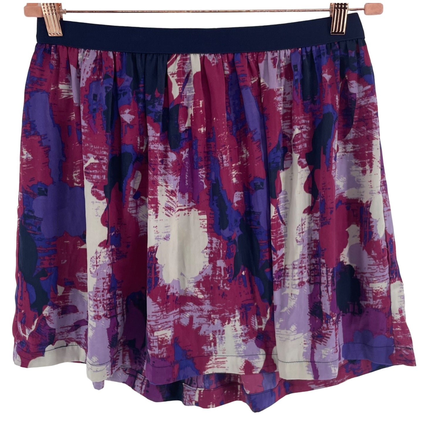 Joe Fresh Women's Size Medium Purple/Pink/White Flowy Mini Skirt