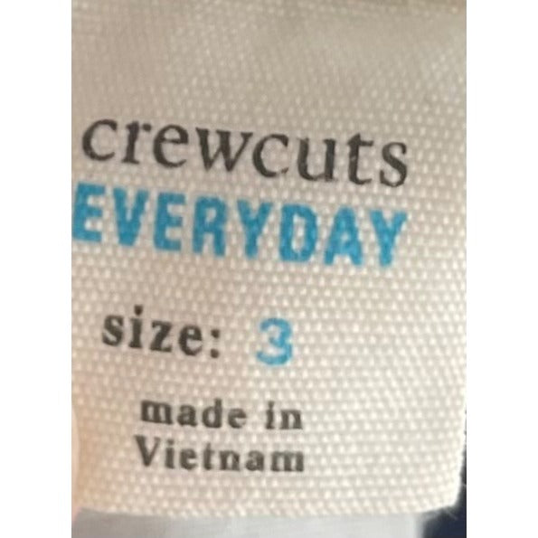 J. Crew Crewcuts Boy's Toddler Age 3 Navy Blue Elastic Waist Band Cargo Shorts