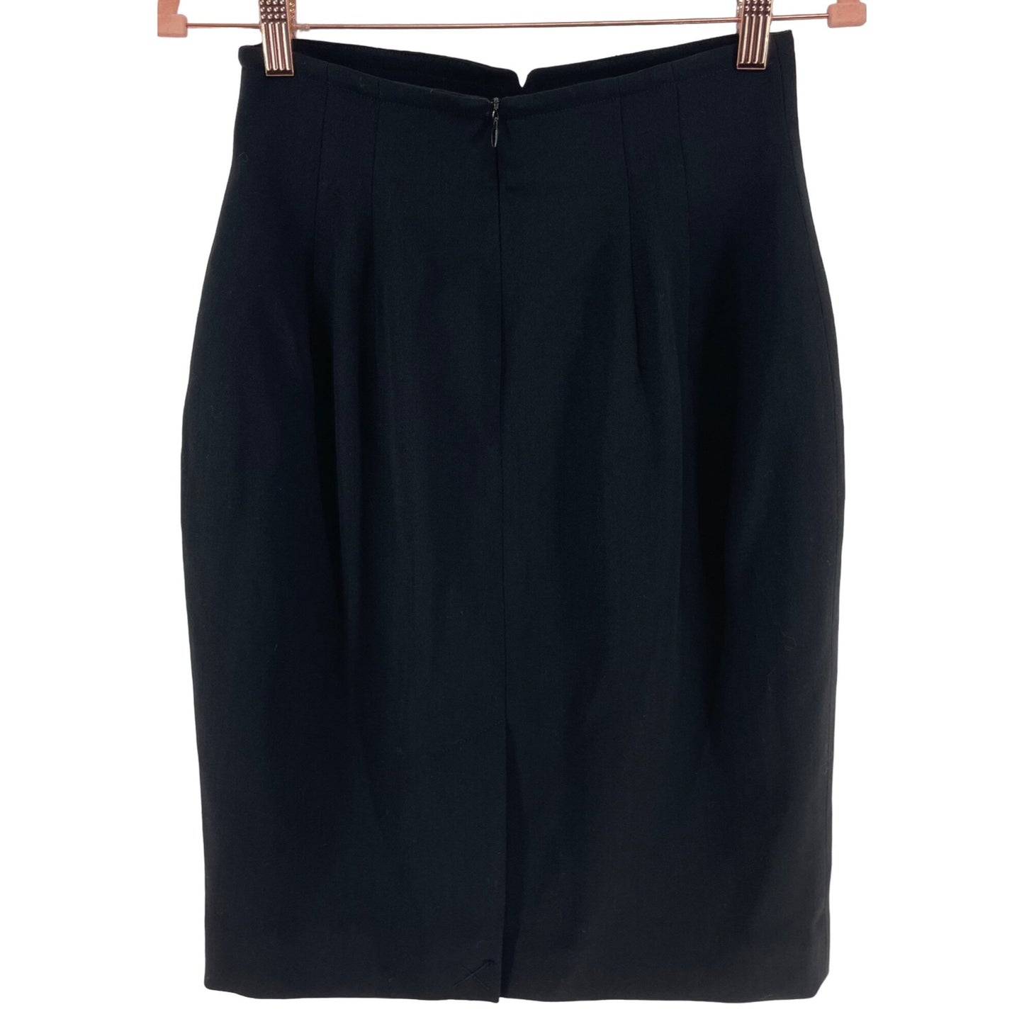 Dana Buchman Women's Size 8 Black Wool Blend Pencil Skirt