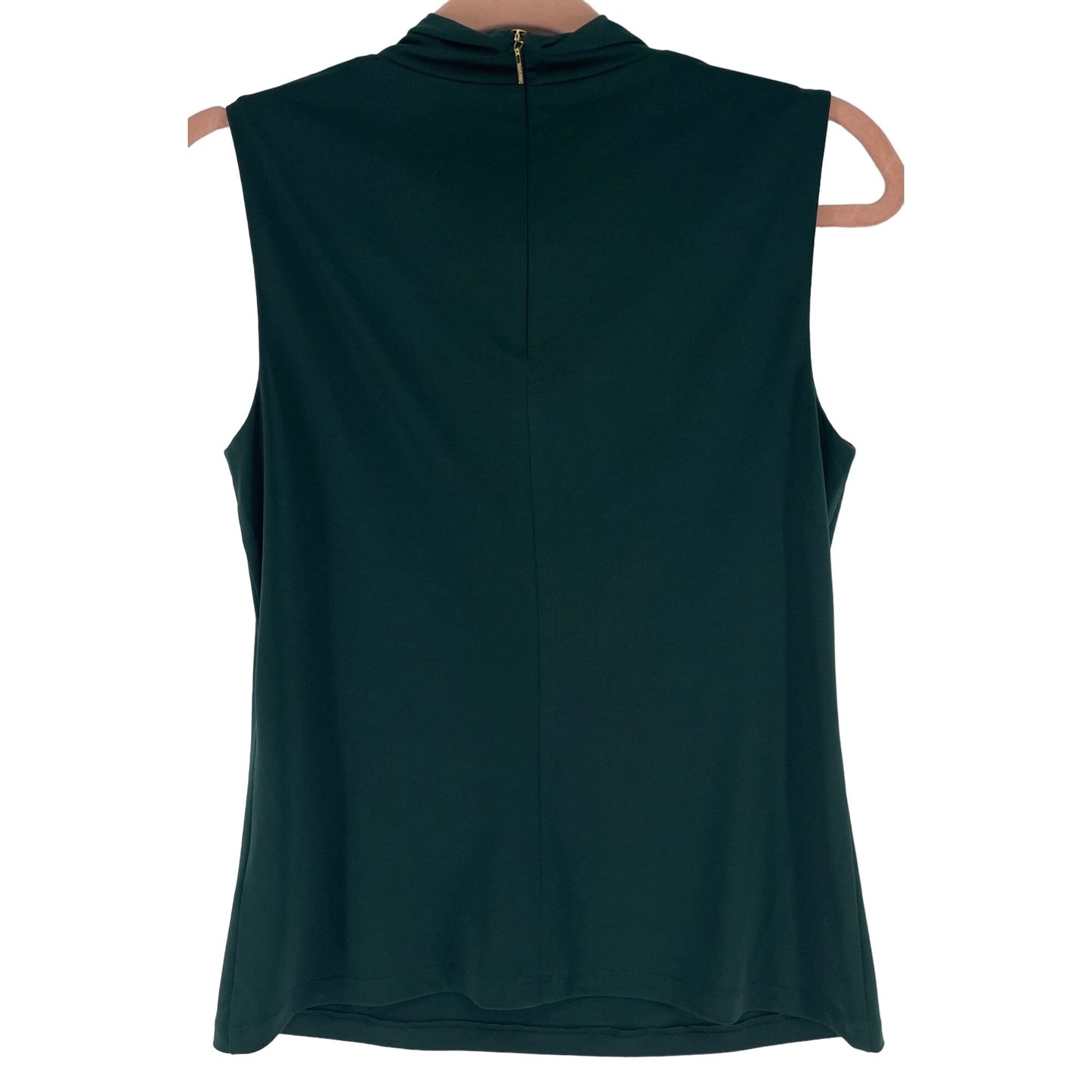 Calvin Klein Women's Size XS Forest Green Sleeveless Blouse