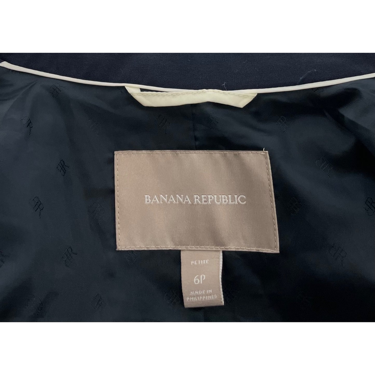 Banana Republic Women's Size 6P Navy Business Suit Blazer