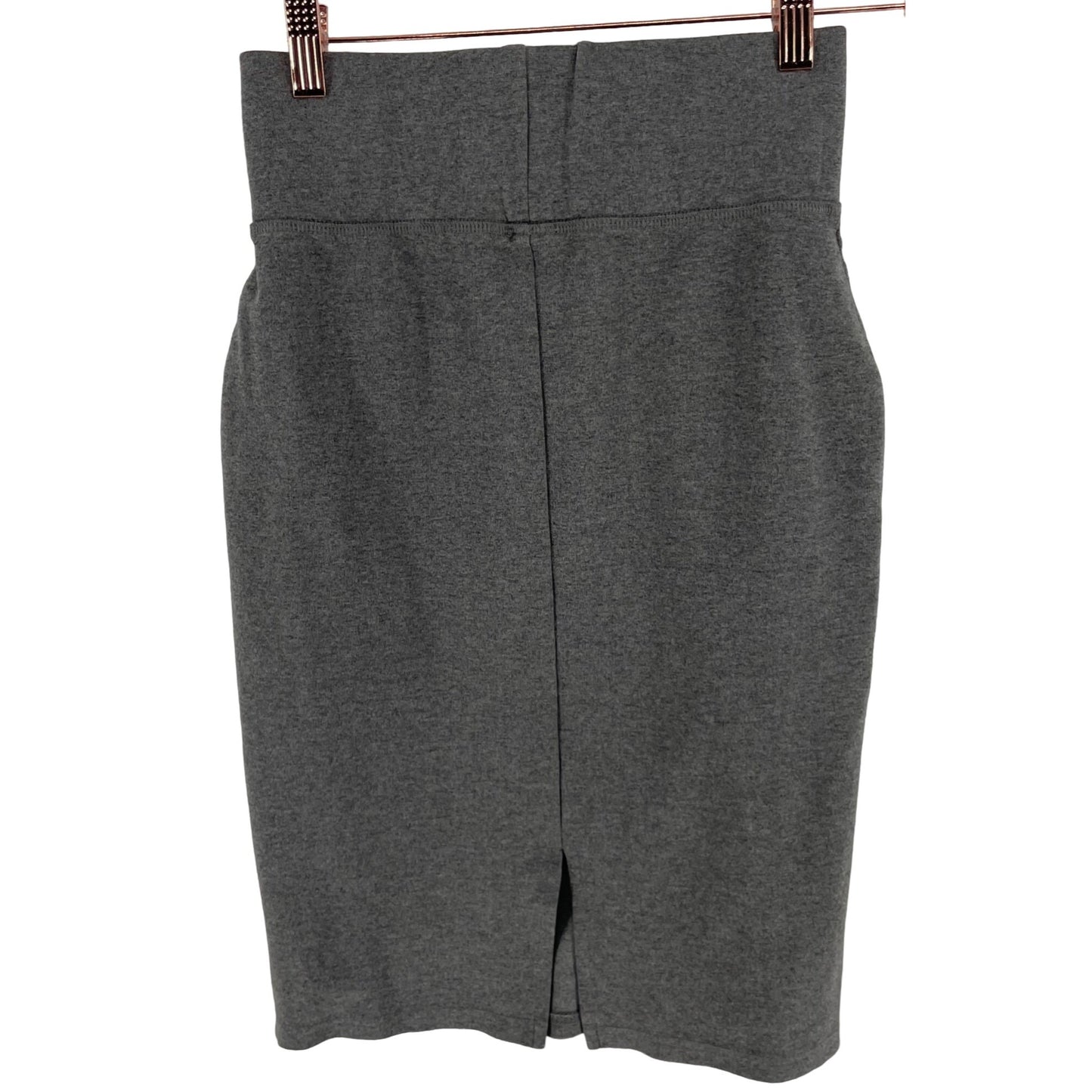 Active USA Women's Size Small Grey Elastic Stretch Waist Pencil Skirt