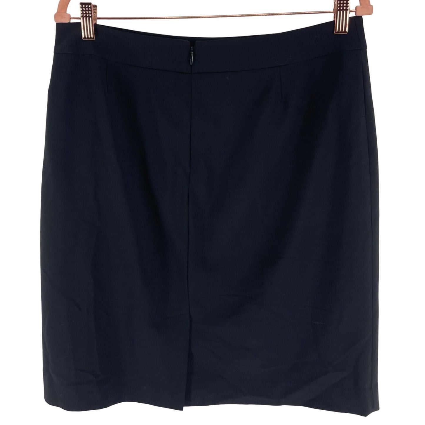 Talbots Women's Size 12P Black Wool Blend Business Skirt