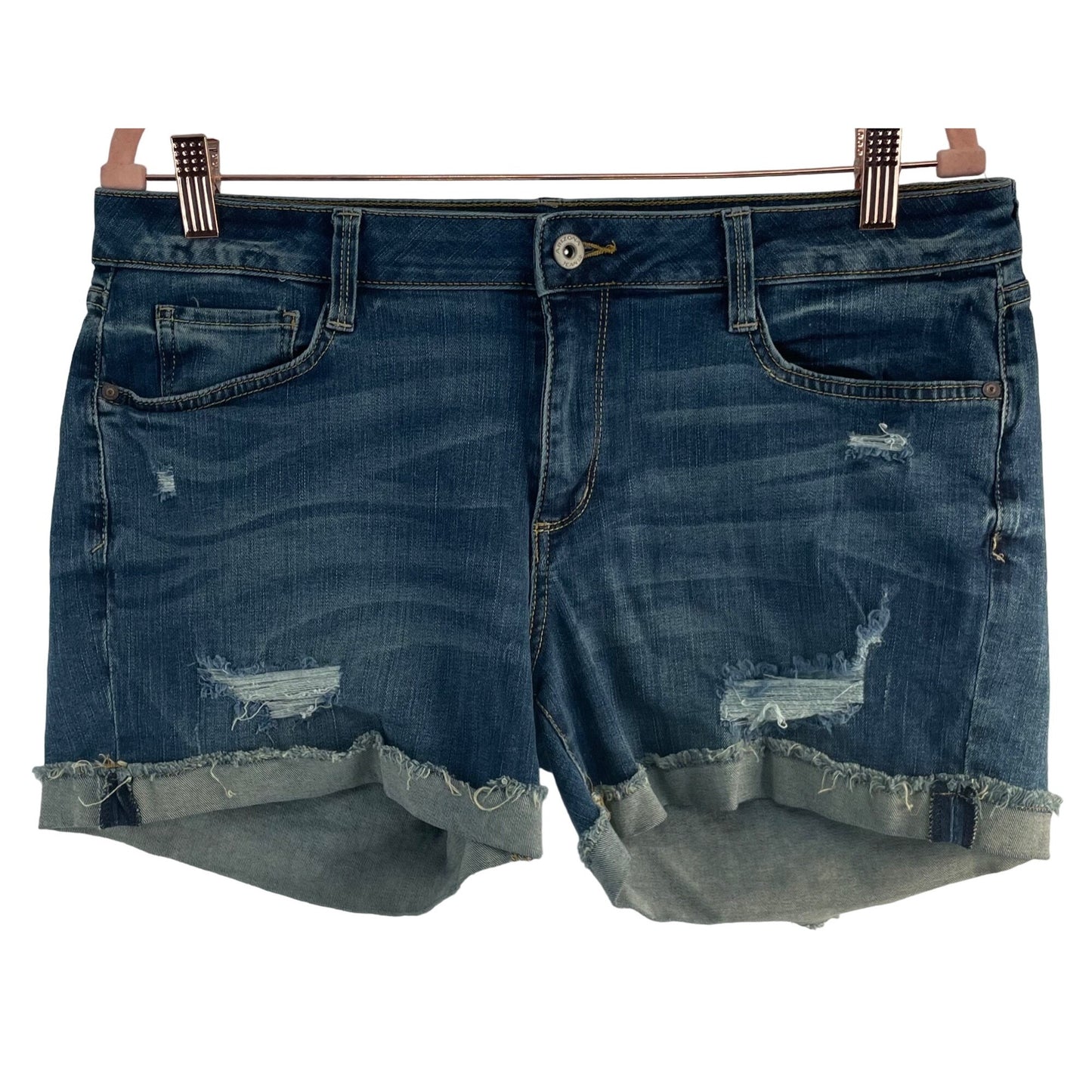 Arizona Jean Company Women's Size 15 (Junior's) Distressed Denim Shorts