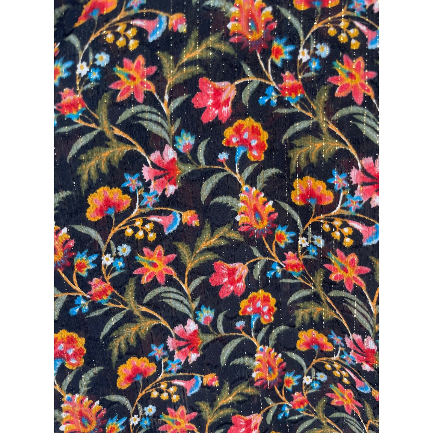 NWOT LOFT Women's Size 18 Plus Multi-Colored Floral Top W/ Neck Tie