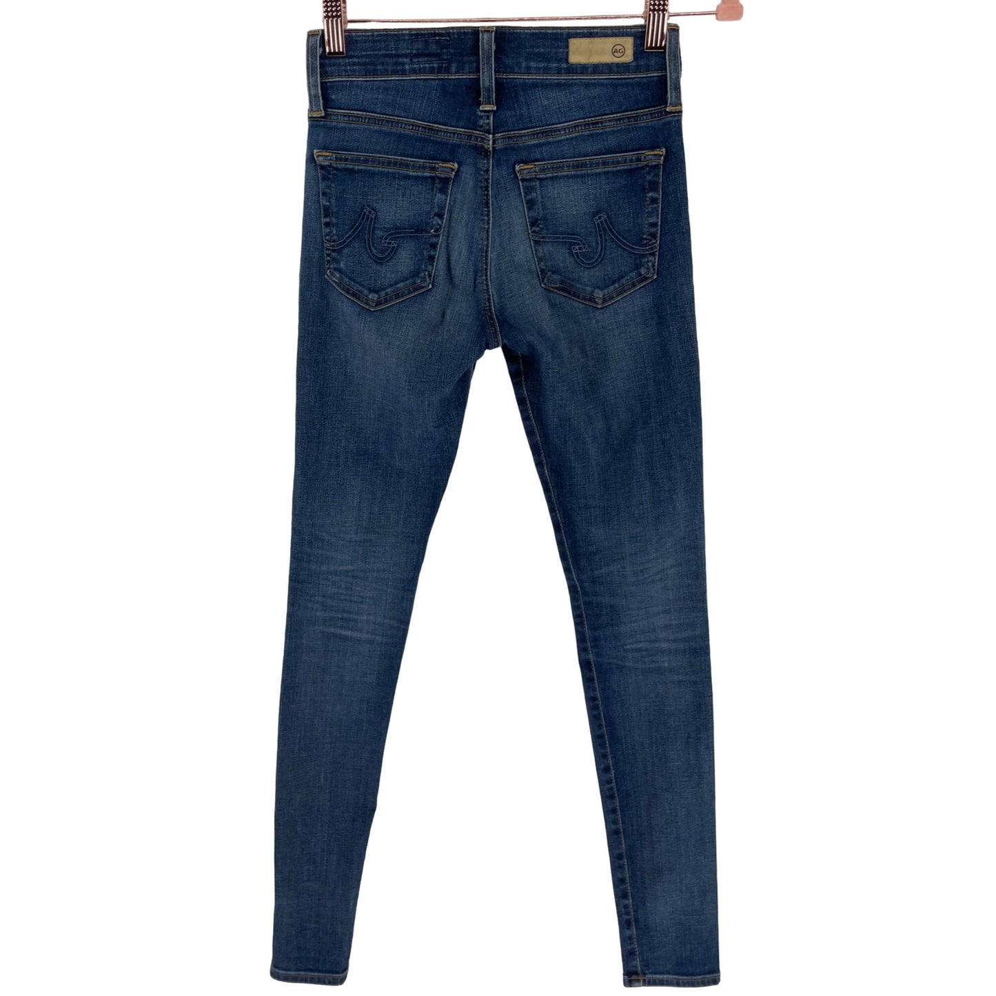 Adriano Goldschmied Women's Size 24R The Farrah High-Rise Skinny Denim Blue Jeans