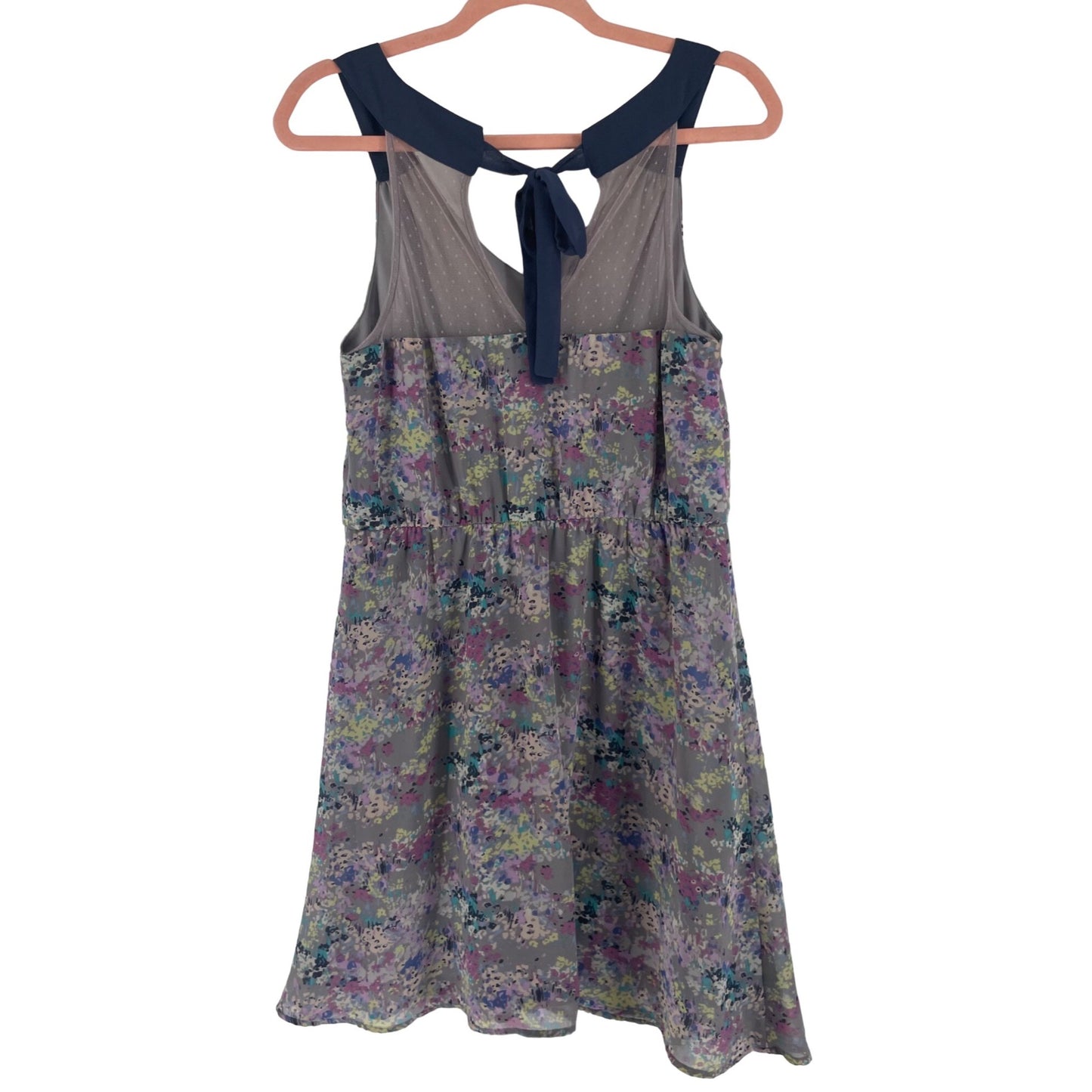 LC Lauren Conrad Women's Size 8 Purple/Multi-Colored Floral Sleeveless Dress