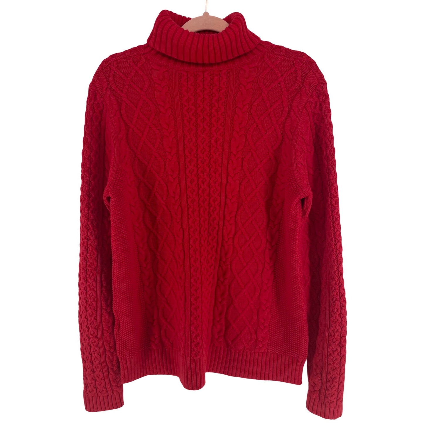 Jennifer Moore Women's Size XL Red Holiday Wool Blend Sweater