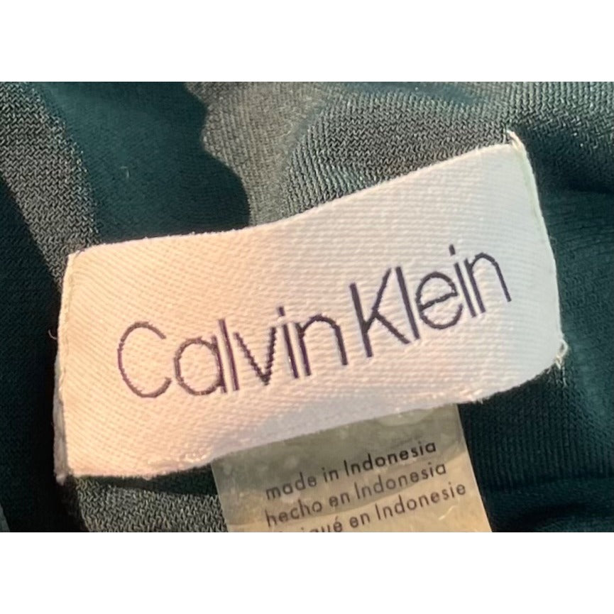 Calvin Klein Women's Size XS Forest Green Sleeveless Blouse