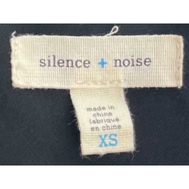Silence + Noise Women's Size XS Black Sleeveless V-Neck Summer Mini Dress