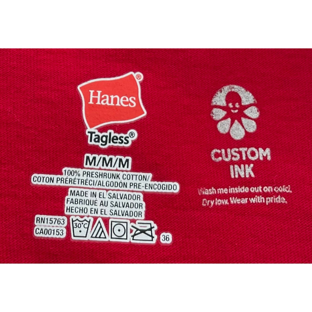 Hanes Men's Size Medium Red & Blue Graphic "Stem Is My Superpower" T-Shirt