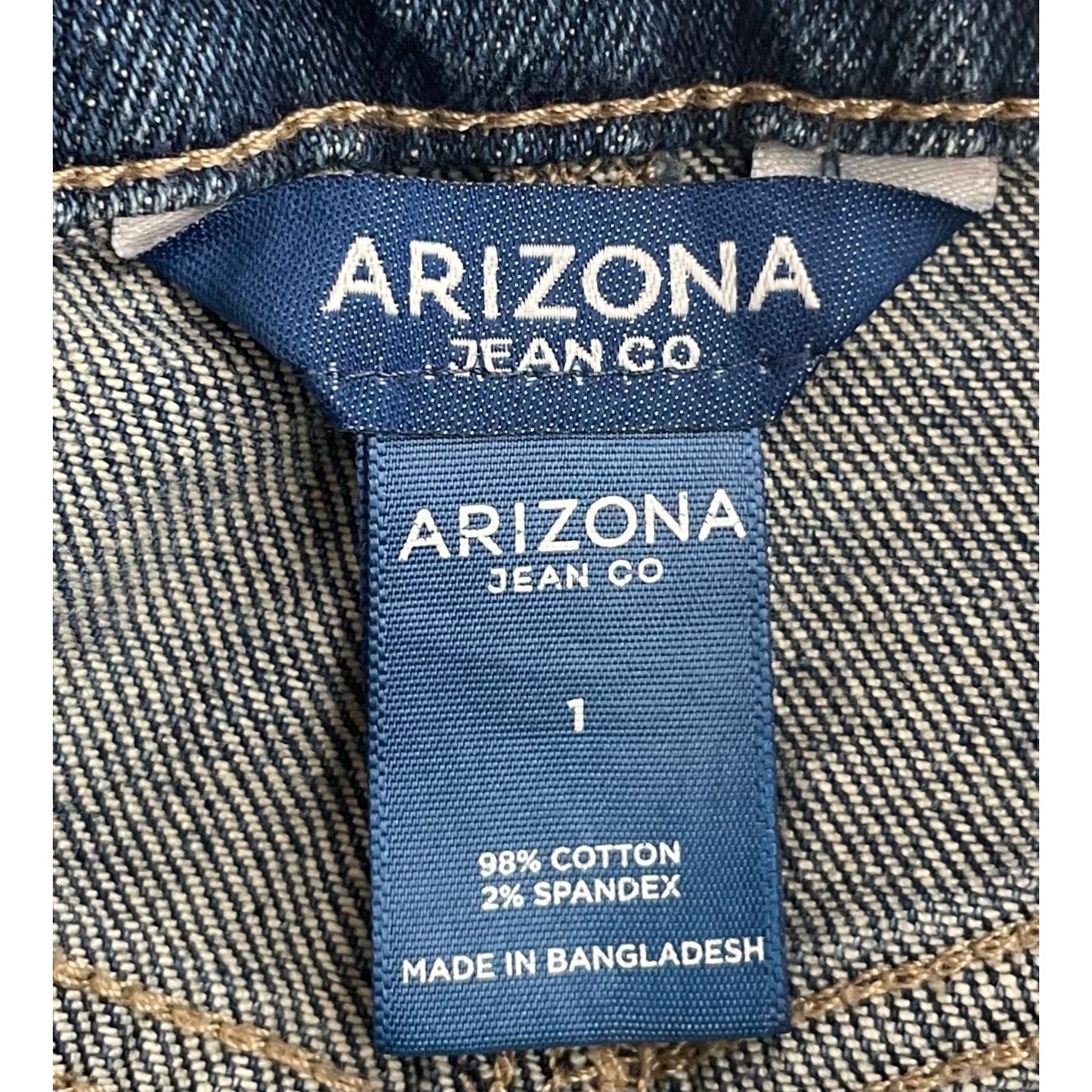 Arizona Jean Company Women'sJuniors Size 1 Blue Jean Denim Distressed Skirt