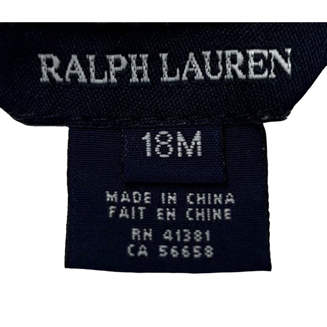 Ralph Lauren Baby Girl's 18M Multi-Colored Sleeveless Plaid Romper