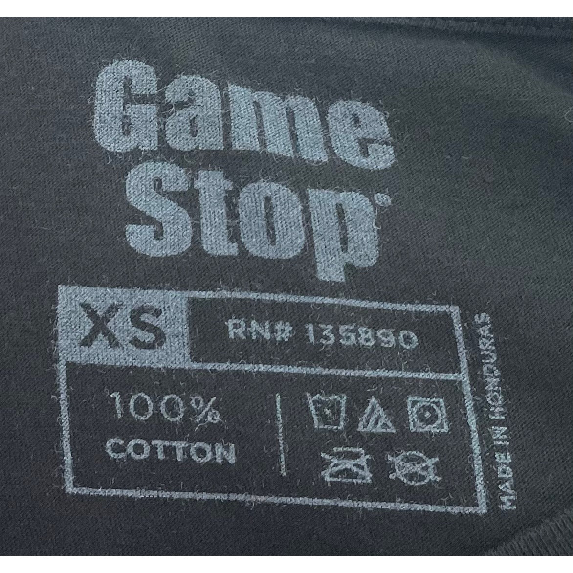 Game Stop Men's Size XS Black/White/Red "Game Stop Graphic T-Shirt