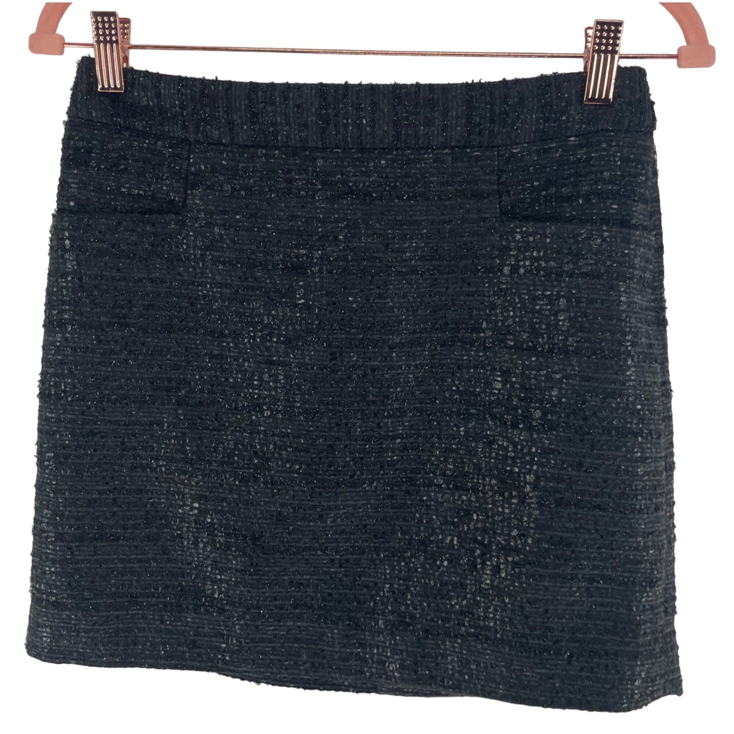 The Limited Women's Size 0 Black Sparkly Tweed Mink Skirt