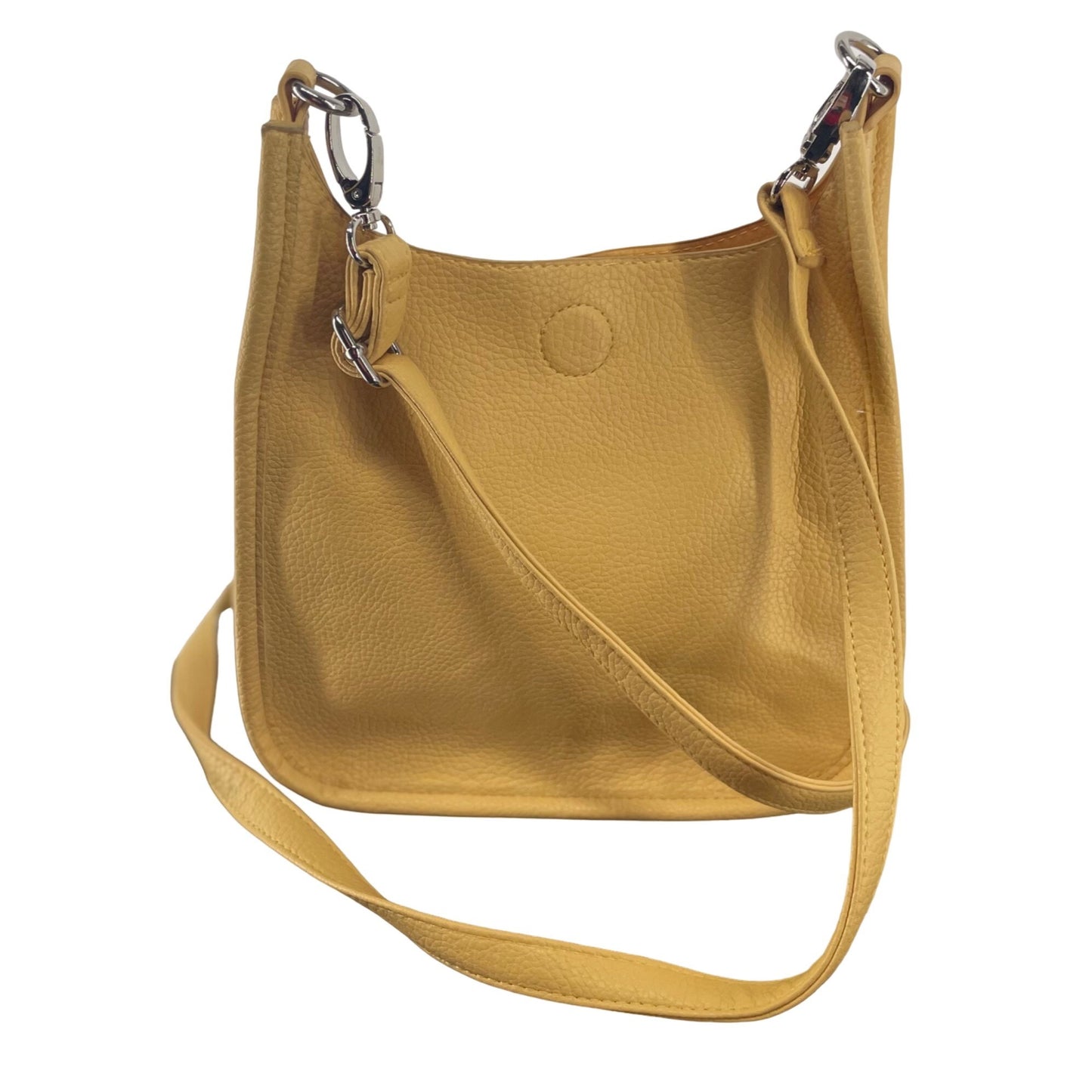 NWOT Women's Small Yellow Faux Leather Shoulder Purse