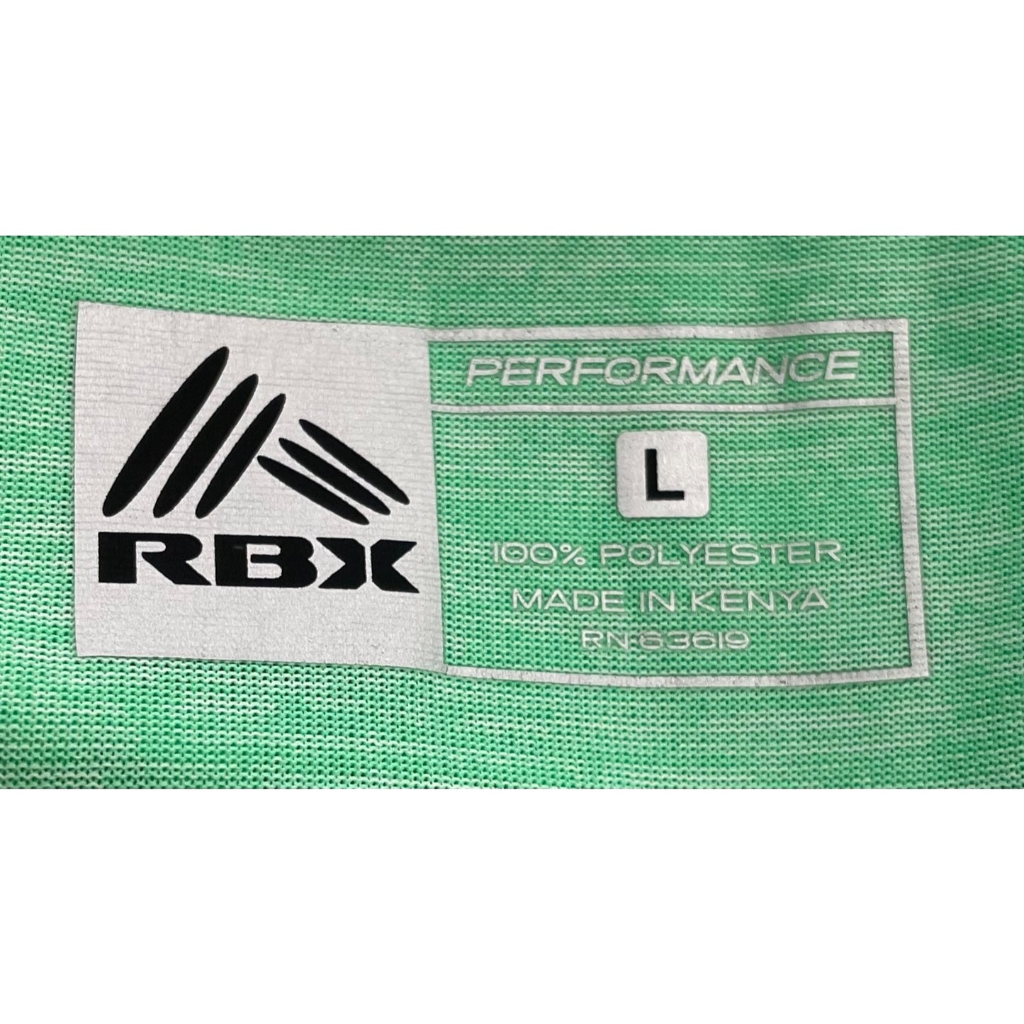 RBX Women's Size Large Seafoam/Mint Green V-Neck Long-Sleeved Workout Top