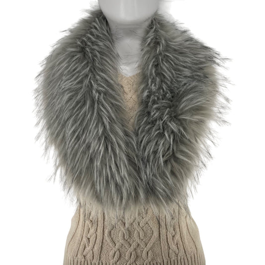 Women's Faux Fur Grey Collar Scarf