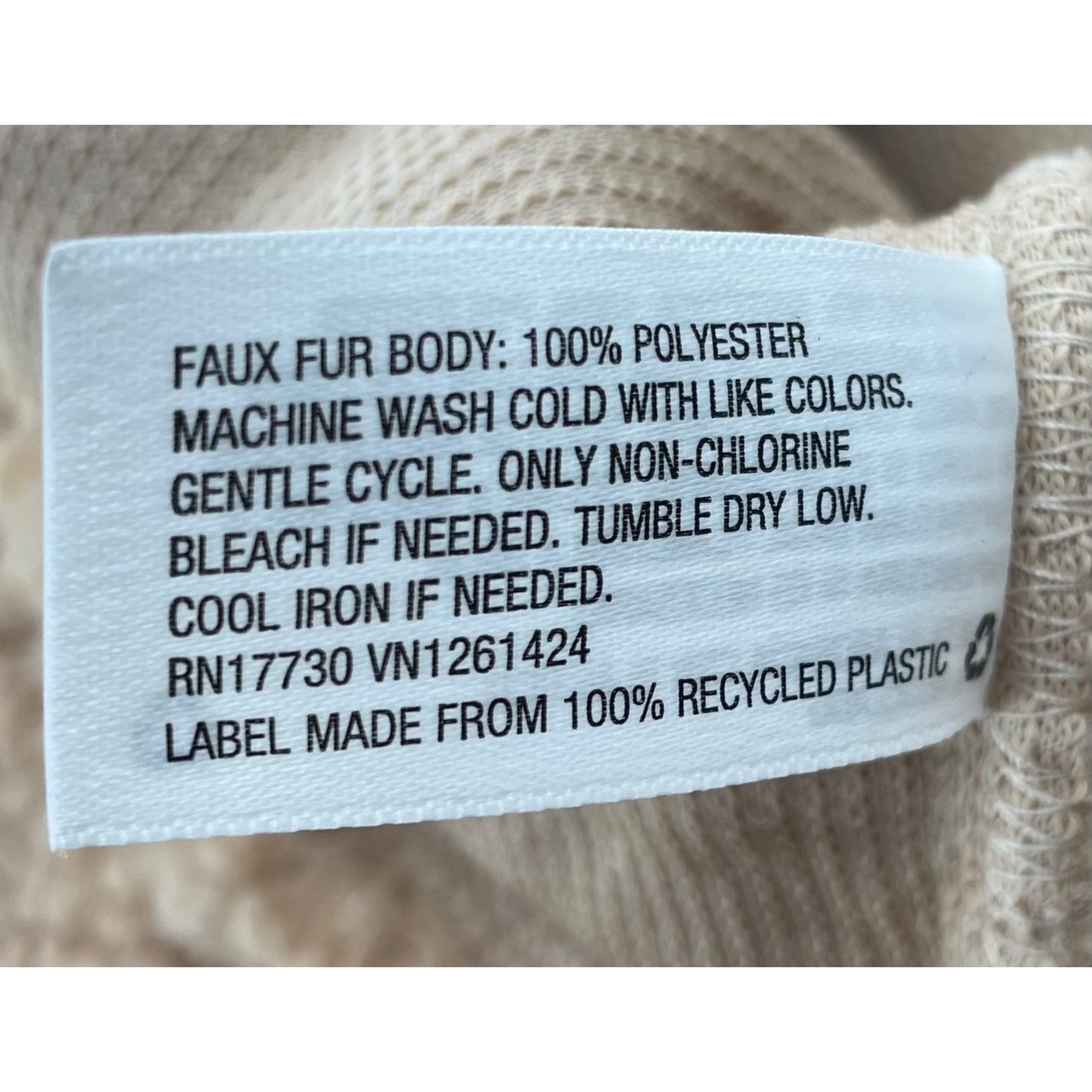 Wild Fable Women's Size XS Blush Pink/Mauve Teddy Faux Fur Crop Top Crew Neck Sweater