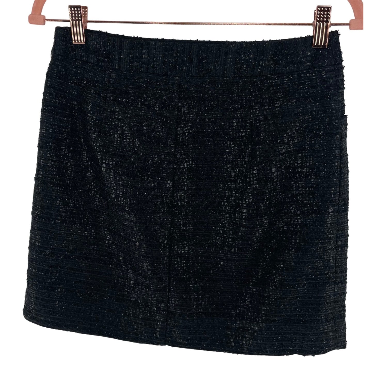 The Limited Women's Size 0 Black Sparkly Tweed Mink Skirt