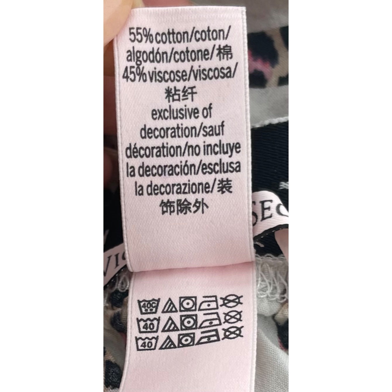 Victoria's Secret women's Size Small White/Pink/Tan Leopard Print/Lace Jammy Shorts