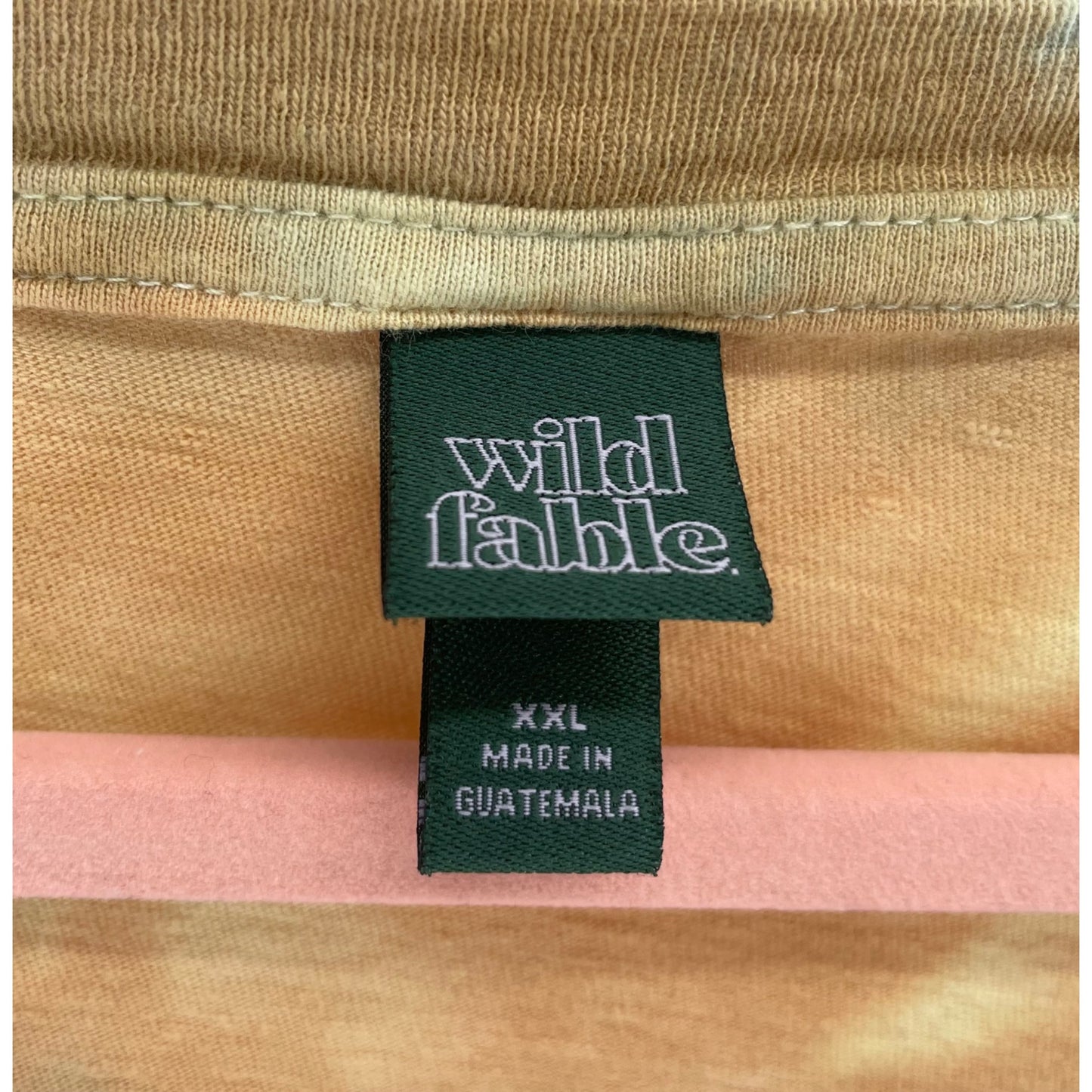 Wild Fable Women’s XXL Tie Dye Orange & Teal Cropped T-Shirt