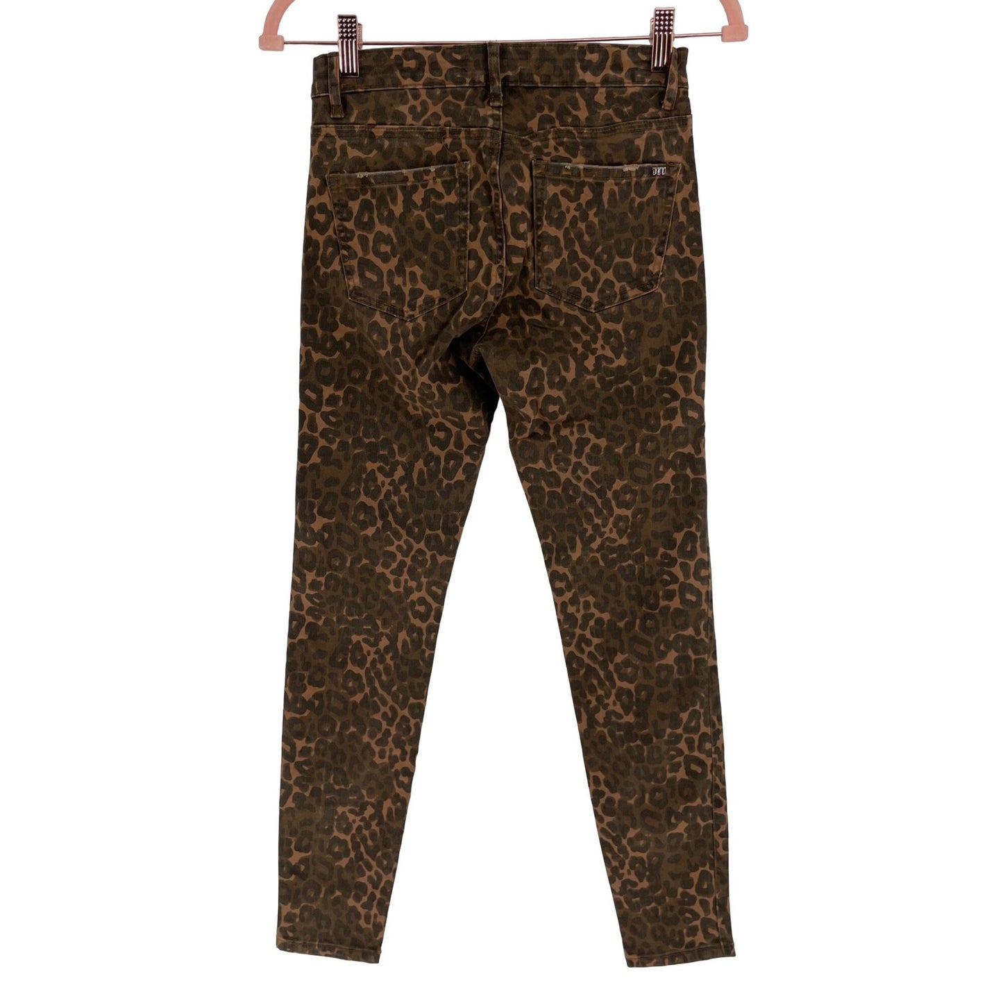 Tractr Blu Women's Size 26 Two-Tone Brown Leopard Print Skinny Jeans